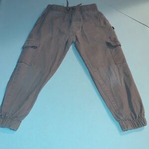 Kids Tan Cargo Pants